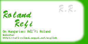 roland refi business card